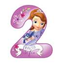 Sofia the First Number 2 Edible Icing Image